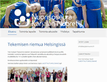 Tablet Screenshot of karjalannuoret.fi